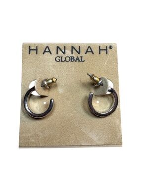 Hannah Global Small Hoop Gem Earrings